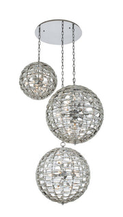 Alta 33-Light Foyer Pendant in Polished Chrome