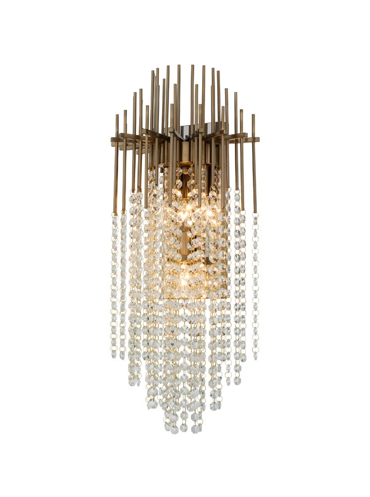 Estrella 3-Light Wall Sconce in Brushed Champagne Gold