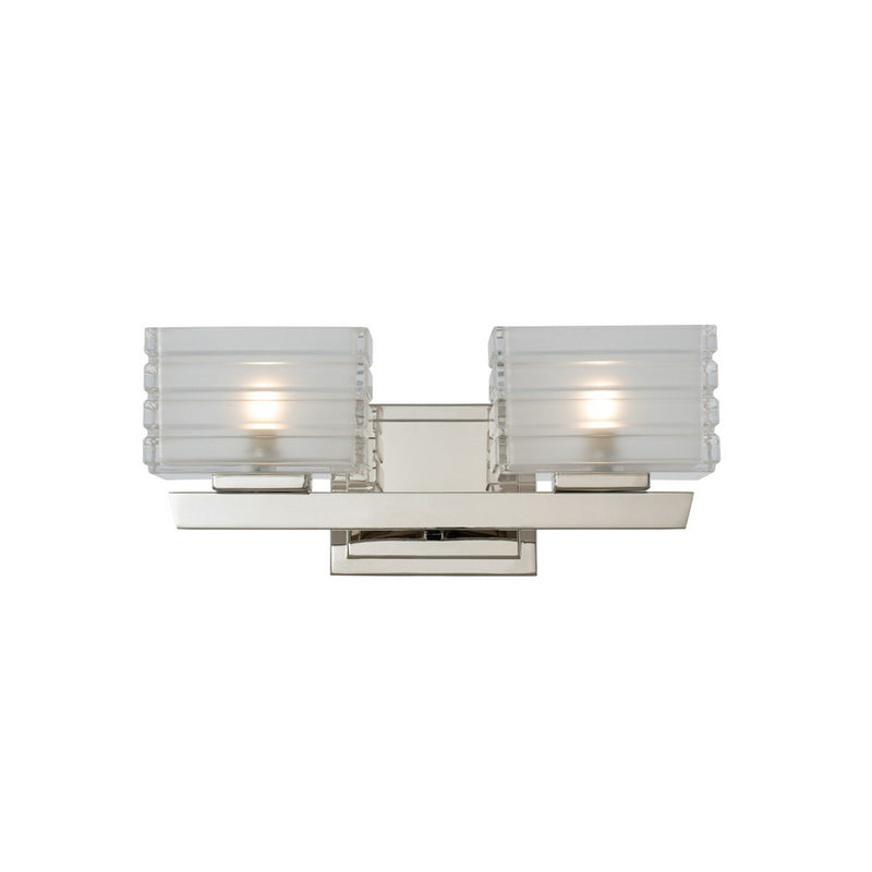 Victoria 2-Light LED Bath Vanity Light in Polished Nickel