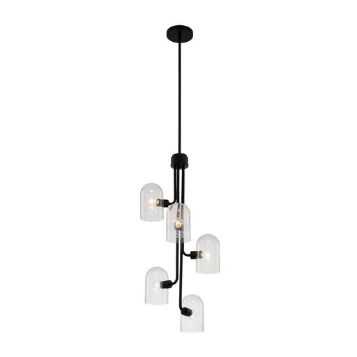 Cupola 5-Light Pendant in Matte Black