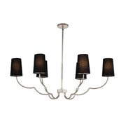 Sophia 6-Light Linear Pendant in Polished Nickel