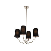 Sophia 4-Light Chandelier in Polished Nickel