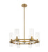 4008-6RB - Datus 6-Light Chandelier in Rubbed Brass by Z-Lite Lighting