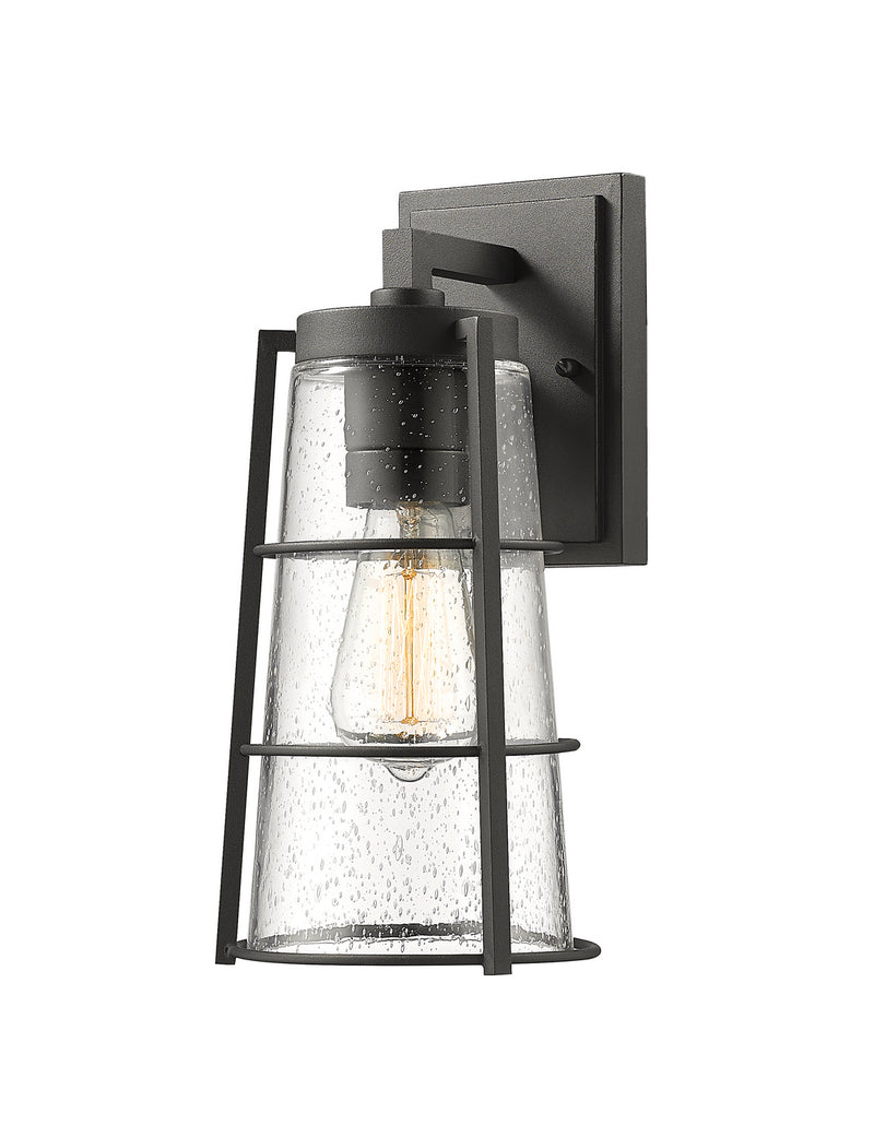 591M-BK - Helix 1-Light Outdoor Wall Sconce in Black by Z-Lite Lighting