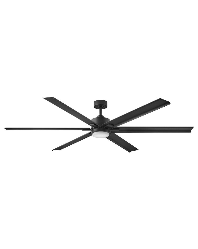 Indy Maxx 82" Outdoor Smart Ceiling Fan with Light in Matte Black