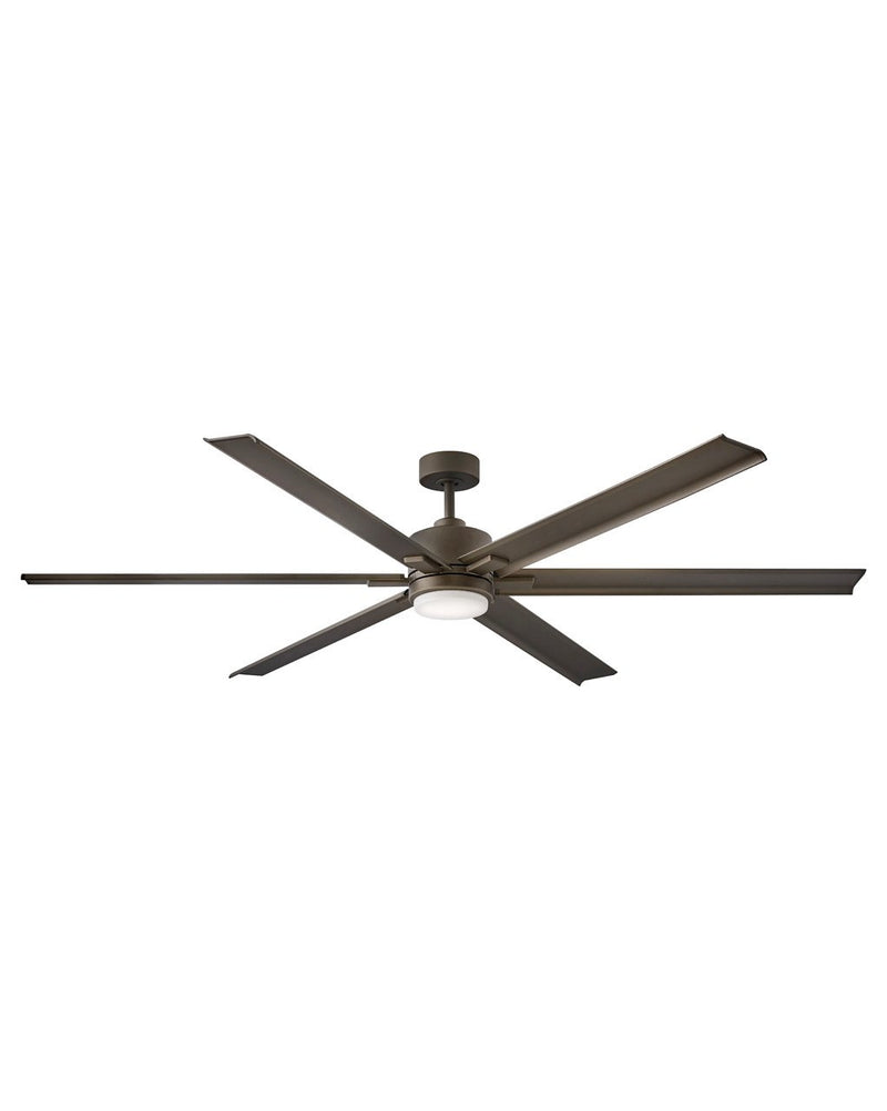 Indy Maxx 82" Outdoor Smart Ceiling Fan with Light in Metallic Matte Bronze