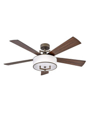 Hampton 56" Smart Ceiling Fan with Light in Metallic Matte Bronze / Walnut/metallic Matte Bronze