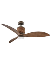 Marin 60" Outdoor Smart Ceiling Fan in Metallic Matte Bronze / Walnut