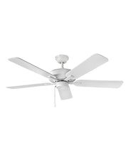 Metro Illuminated 52" Ceiling Fan in Chalk White / Chalk White/weathered Wood