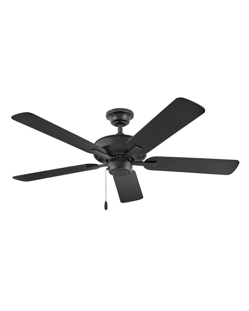 Metro Illuminated 52" Ceiling Fan in Matte Black