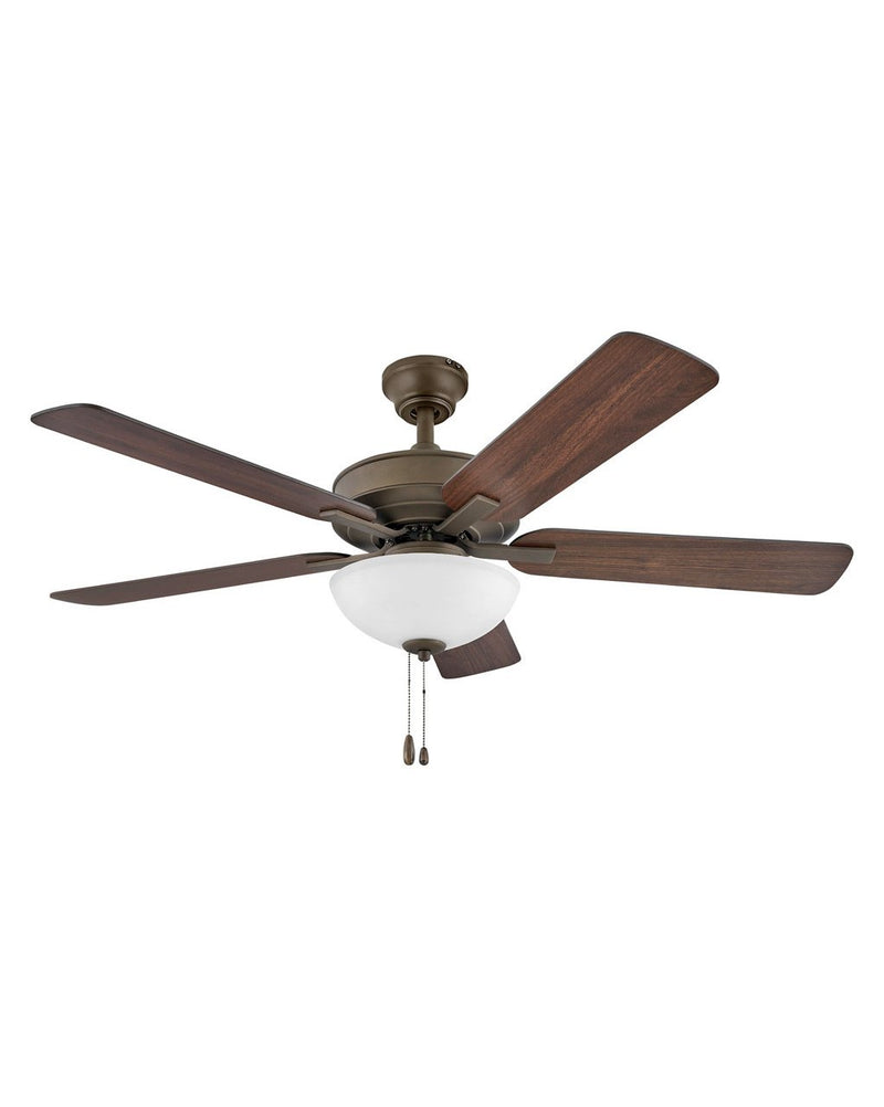 Metro Illuminated 52" Ceiling Fan in Metallic Matte Bronze / Walnut/metallic Matte Bronze