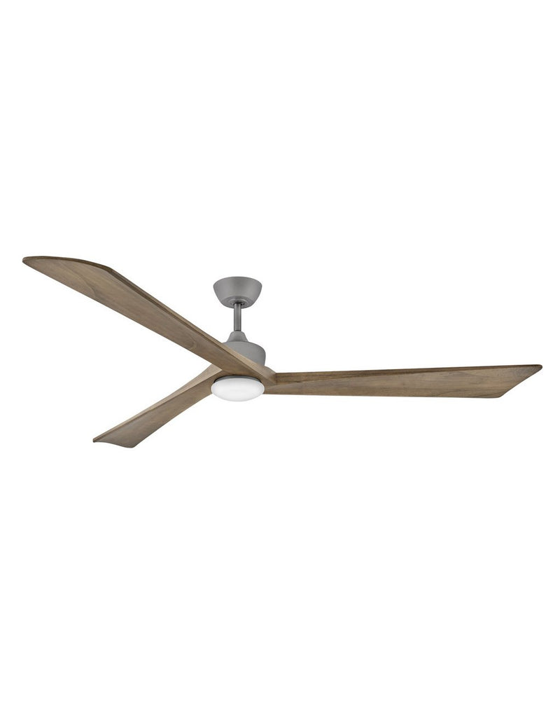 Sculpt 80" Outdoor Smart Ceiling Fan with Light in Graphite / Driftwood
