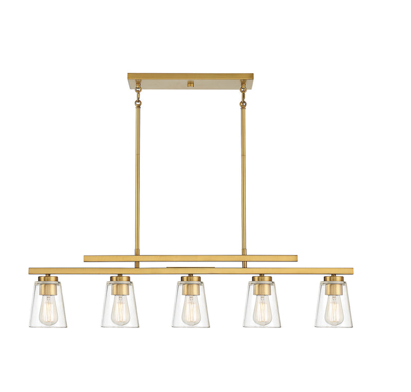 Calhoun 5-Light Linear Chandelier - Lamps Expo