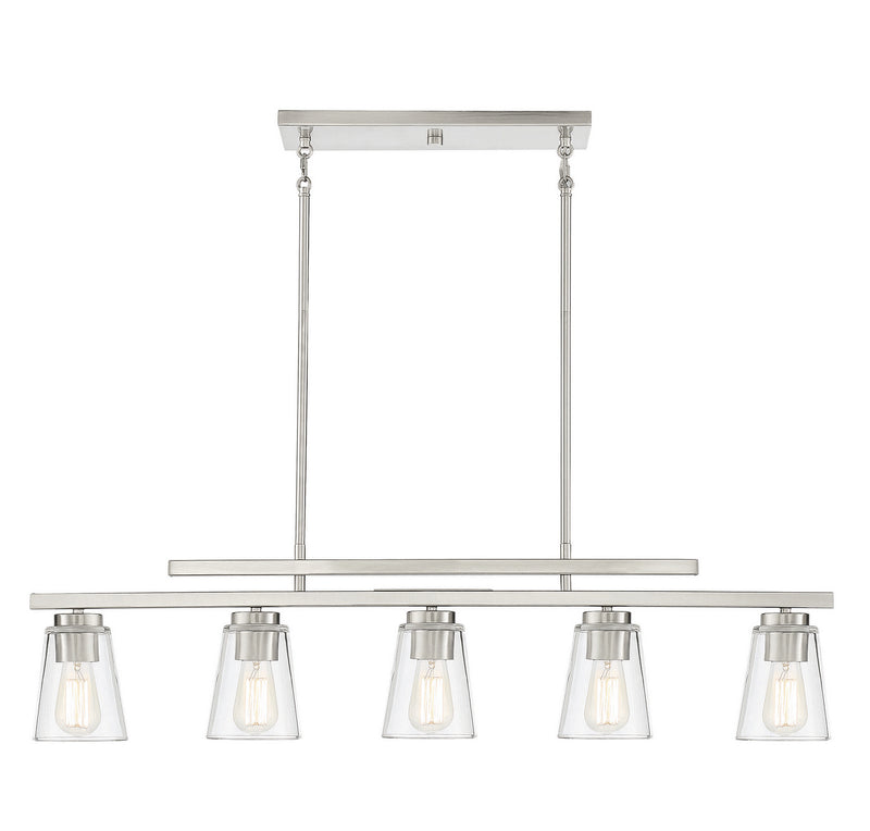 Calhoun 5-Light Linear Chandelier - Lamps Expo