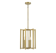 Benson 3-Light Chandelier in Warm Brass