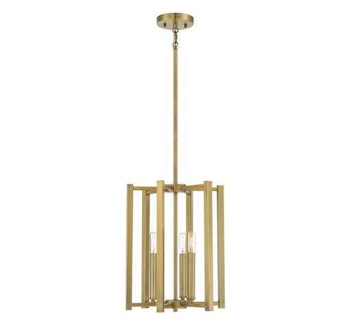 Benson 3-Light Chandelier in Warm Brass