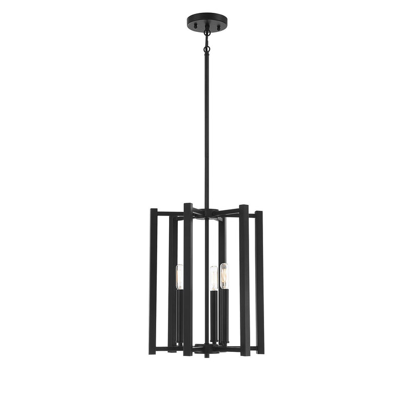 Benson 3-Light Chandelier in Matte Black