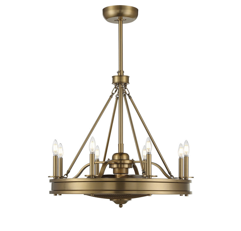 Lyon 30" Fan D'Lier in Warm Brass