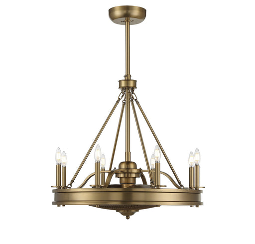 Lyon 30" Fan D'Lier in Warm Brass