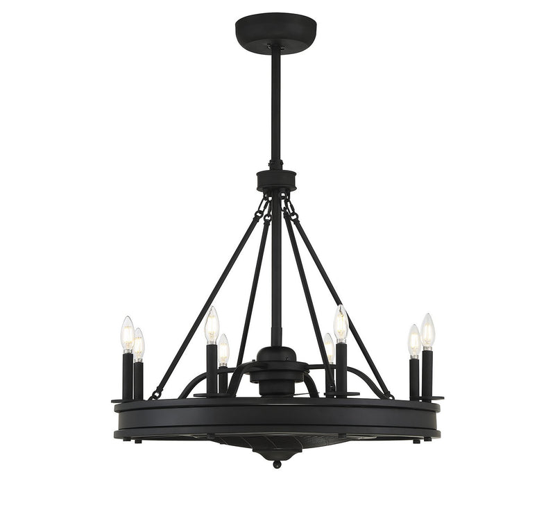 Lyon 30" Fan D'Lier in Matte Black