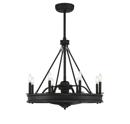 Lyon 30" Fan D'Lier in Matte Black