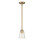 Calhoun Mini Pendant in Warm Brass