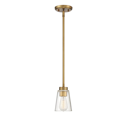 Calhoun Mini Pendant in Warm Brass