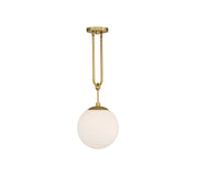 Becker Mini Pendant in Warm Brass