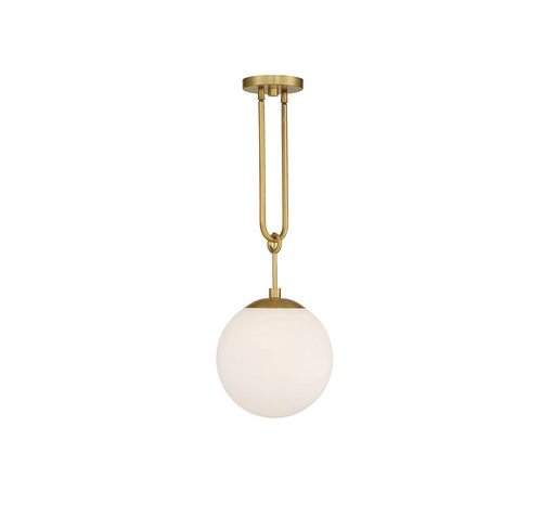 Becker Mini Pendant in Warm Brass