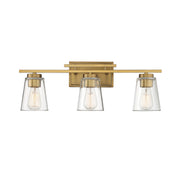 Calhoun 3-Light Bath Vanity Light in Warm Brass