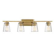 Calhoun 4-Light Bath Vanity Light in Warm Brass