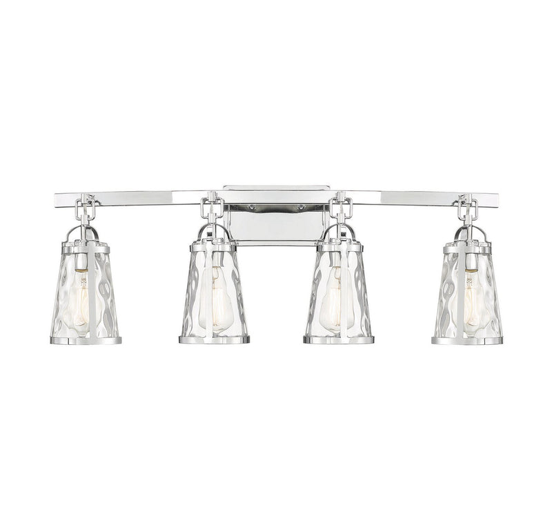 Albany 4-Light Bath Vanity Light in Polished Chrome