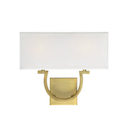 Rhodes 2-Light Wall Sconce in Warm Brass