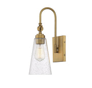 York Adjustable Wall Sconce in Warm Brass