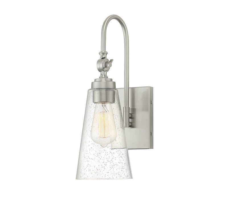 York Adjustable Wall Sconce in Satin Nickel