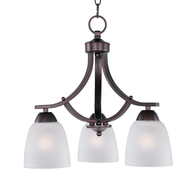 Axis 3 Light Chandelier in Oil Rubbed Bronze