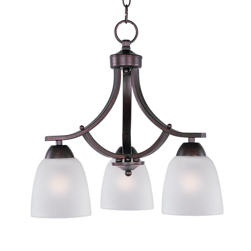 Axis 3 Light Chandelier in Oil Rubbed Bronze