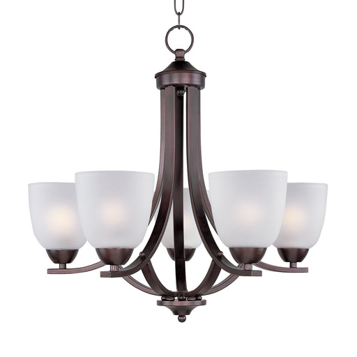 Axis 5 Light Chandelier in Oil Rubbed Bronze