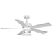 P250011-028-WB - Midvale 56" Ceiling Fan in Satin White by Progress Lighting
