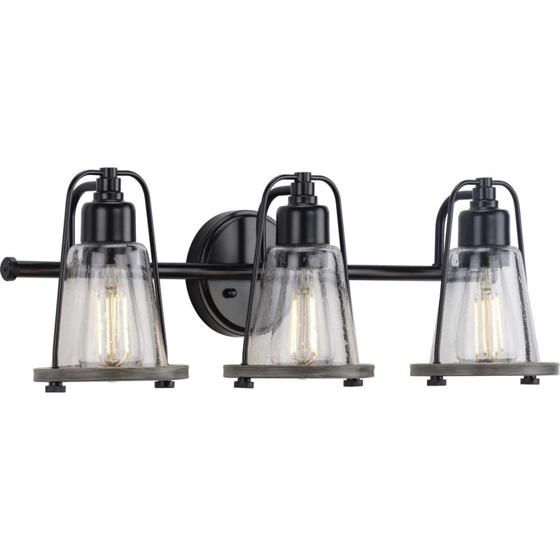 Conway 3-Light Bath Vanity Light in Matte Black