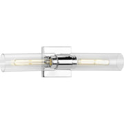 Clarion 2-Light Bath Vanity Light in Polished Chrome