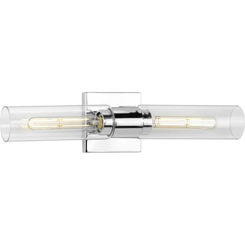 Clarion 2-Light Bath Vanity Light in Polished Chrome
