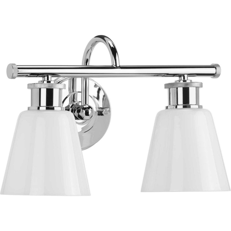 Ashford 2-Light Bath Vanity Light in Polished Chrome