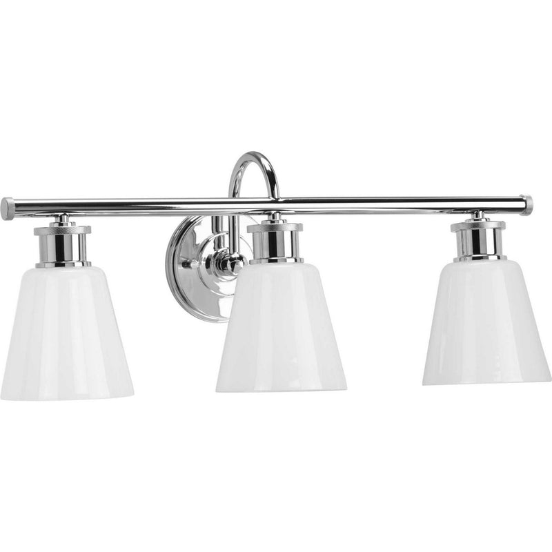 Ashford 3-Light Bath Vanity Light in Polished Chrome