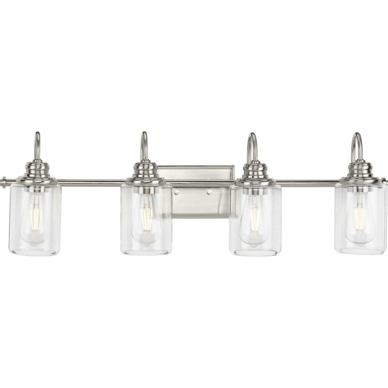 Aiken 4-Light Bath Vanity Light in Brushed Nickel