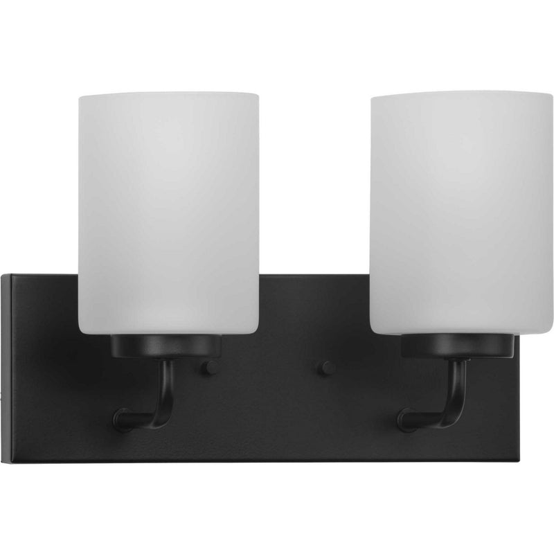 Merry 2-Light Bath Vanity Light in Matte Black