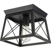 Briarwood Flush Mount in Textured Black