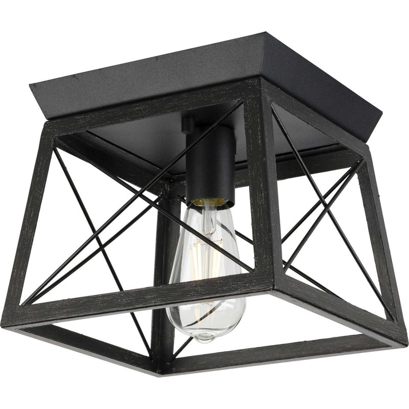 Briarwood Flush Mount in Textured Black