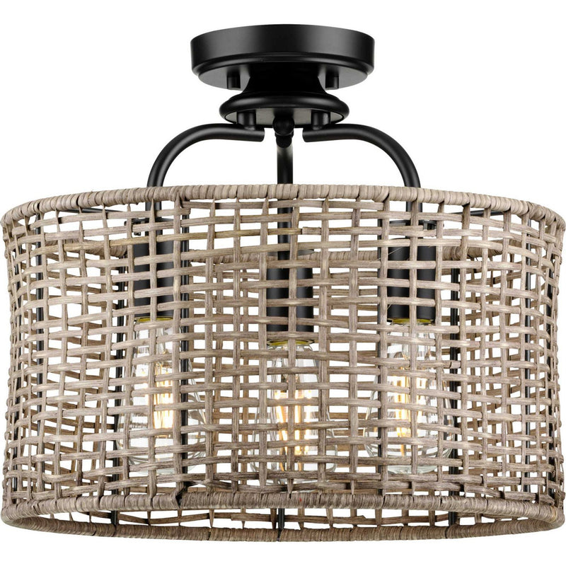 Lavelle 3-Light Convertible Pendant in Matte Black