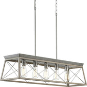 Briarwood 5-Light Island Chandelier in Galvanized